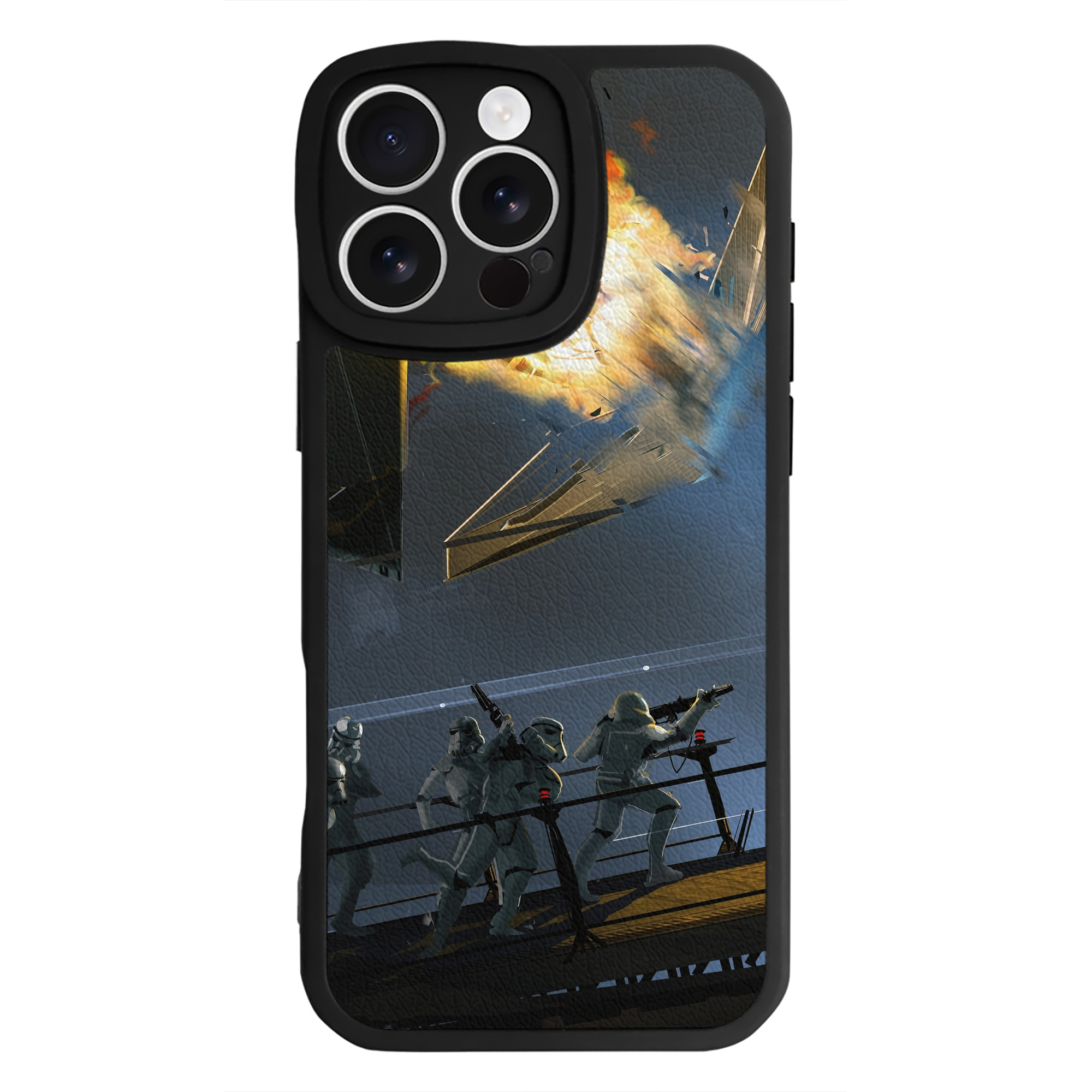 （画像用） スター・ウォーズ Star Wars 【iPhone 16シリーズ対応】シリコンスマホケース（レザー調） 材質：シリコン